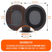 将图片加载到图库查看器，Replacement Earpads For Sony MDR 7506
