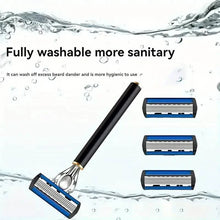 Load image into Gallery viewer, Replacement Razor Blades Safety Shaver Set with Anti-Slip Metal Handle with 1 Razor + 36 Blades
