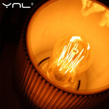 将图片加载到图库查看器，Retro Edison Bulb ST64 A19 T45 G80 G95 G125 Incandescent Light Bulb E27 220V 40W filament bulb lighting tubes Edison
