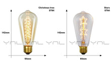 Load image into Gallery viewer, Retro Edison Light Bulb Vintage Edison Lamp Vintage Incandescent  Edison Light Bulbs Edison Filament Light Bulb Dimmable Warm White Different Shape Light
