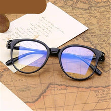 将图片加载到图库查看器，Retro Glasses Radiation Protection Optical Nearsight Frame For Men  And Women Anti Blue Computer Eyewear Unisex Blue Light Blocking Glasses Stylish Eyewear Comfortable Eye Protection UV Glare -1 -1.5 -2.0 -2.5
