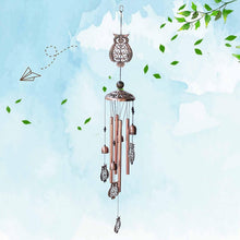 Load image into Gallery viewer, Retro Metal Romantic Wind Catcher Animal Wind Chime Iron Art Wind Bell Tubes Aluminum Tubes Hanging Art Wind Bell Gift Hanging Pendant Ornament For Home Xmas Mom Gifts Festival Balcony Garden Decoration
