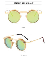 Load image into Gallery viewer, Retro Metal Round Circle Frame Sunglasses For Men New Fashionable New Round Shape Style Glasses For Women New Vintage Luxury Style Retro Sunglasses
