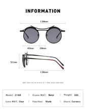 Load image into Gallery viewer, Retro Metal Round Circle Frame Sunglasses For Men New Fashionable New Round Shape Style Glasses For Women New Vintage Luxury Style Retro Sunglasses
