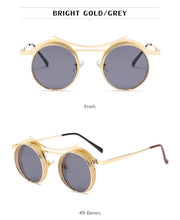 Load image into Gallery viewer, Retro Metal Round Circle Frame Sunglasses For Men New Fashionable New Round Shape Style Glasses For Women New Vintage Luxury Style Retro Sunglasses

