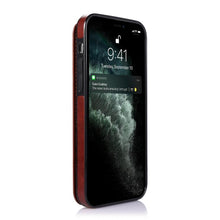 Load image into Gallery viewer, Retro PU Flip Leather Case For iPhone 14 13 12 11 Pro Max Multi Card Holder Case Cover Card Holder Leather Card Double Magnetic Closure Durable Iphone Cover
