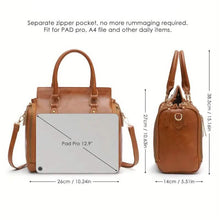 Load image into Gallery viewer, Retro PU Leather Handbag with Multi Card Slot
