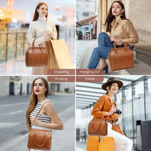 Load image into Gallery viewer, Retro PU Leather Handbag with Multi Card Slot

