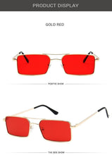 Load image into Gallery viewer, Retro Summer Rectangle Sunglasses For Women Glasses Style New Vintage Design Sun Glasses Metal Lightweight Frame Glasses For Women
