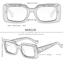 Load image into Gallery viewer, Retro Vintage Elegant BARCUR Polarized Design Sunglasses Men Polarized UV400 Women Square Sun glasses Eyewear Retro Small Frame sunglasses for Girls In Vintage Style
