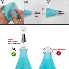 Load image into Gallery viewer, Reusable Cake Piping Bags and Tips Set
