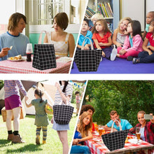 Load image into Gallery viewer, Reusable Lunch Bag Insulated Lunch Box Canvas Fabric with Aluminum Foil
