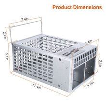 将图片加载到图库查看器，Reusable Metal Rat Cage Catch Release Continuous Capture
