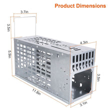 将图片加载到图库查看器，Reusable Metal Rat Cage Catch Release Continuous Capture
