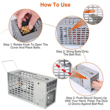 将图片加载到图库查看器，Reusable Metal Rat Cage Catch Release Continuous Capture

