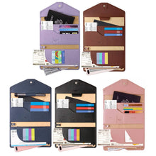 将图片加载到图库查看器，RFID Blocking Travel Passport Organizer Holder Wallet With CDC Vaccination Card Slot Protector
