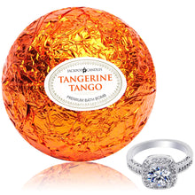 将图片加载到图库查看器，Tangerine Tango Bath Bomb with Jewelry Ring Inside
