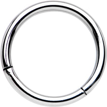 将图片加载到图库查看器，14G 1/2 Solid G23 Implant Grade Titanium Hinged Segment Ring
