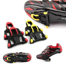 Load image into Gallery viewer, Road Bike Cycling Shoe Pedal Cleats Bicycle Accessories Road Bike Cleats For Cleats- Indoor Outdoor Spin Cycling Pedals Cleat &amp; Bicycle Clips Set
