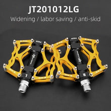 将图片加载到图库查看器，Road Bike Pedals Aluminum Alloy Anti-slip Bicycle Pedals Hollow-Carved Design Pedals Bicycle Accessories Mountain Bike Pedals Flat Bicycle Pedals Platform Cycling Sealed Bearing Aluminum Pedals For Mountain Bike
