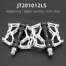 将图片加载到图库查看器，Road Bike Pedals Aluminum Alloy Anti-slip Bicycle Pedals Hollow-Carved Design Pedals Bicycle Accessories Mountain Bike Pedals Flat Bicycle Pedals Platform Cycling Sealed Bearing Aluminum Pedals For Mountain Bike
