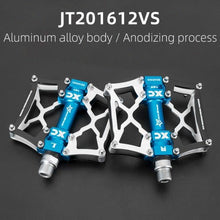 将图片加载到图库查看器，Road Bike Pedals Aluminum Alloy Anti-slip Bicycle Pedals Hollow-Carved Design Pedals Bicycle Accessories Mountain Bike Pedals Flat Bicycle Pedals Platform Cycling Sealed Bearing Aluminum Pedals For Mountain Bike
