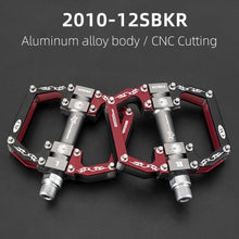 将图片加载到图库查看器，Road Bike Pedals Aluminum Alloy Anti-slip Bicycle Pedals Hollow-Carved Design Pedals Bicycle Accessories Mountain Bike Pedals Flat Bicycle Pedals Platform Cycling Sealed Bearing Aluminum Pedals For Mountain Bike

