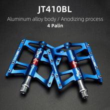 将图片加载到图库查看器，Road Bike Pedals Aluminum Alloy Anti-slip Bicycle Pedals Hollow-Carved Design Pedals Bicycle Accessories Mountain Bike Pedals Flat Bicycle Pedals Platform Cycling Sealed Bearing Aluminum Pedals For Mountain Bike
