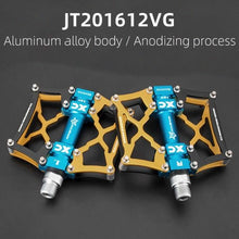 将图片加载到图库查看器，Road Bike Pedals Aluminum Alloy Anti-slip Bicycle Pedals Hollow-Carved Design Pedals Bicycle Accessories Mountain Bike Pedals Flat Bicycle Pedals Platform Cycling Sealed Bearing Aluminum Pedals For Mountain Bike
