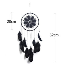 将图片加载到图库查看器，Romantic Dream Catcher Tree of Life Brown Native Handmade Traditional Dream Catcher Yin Yang 50" Long Home Decoration Feather Dream-catcher For Bedroom Wall Hanging Home Decor Wedding Party Blessing Gift

