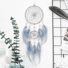 将图片加载到图库查看器，Romantic Dream Catcher Tree of Life Brown Native Handmade Traditional Dream Catcher Yin Yang 50" Long Home Decoration Feather Dream-catcher For Bedroom Wall Hanging Home Decor Wedding Party Blessing Gift
