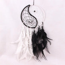将图片加载到图库查看器，Romantic Dream Catcher Tree of Life Brown Native Handmade Traditional Dream Catcher Yin Yang 50" Long Home Decoration Feather Dream-catcher For Bedroom Wall Hanging Home Decor Wedding Party Blessing Gift
