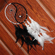 将图片加载到图库查看器，Romantic Dream Catcher Tree of Life Brown Native Handmade Traditional Dream Catcher Yin Yang 50" Long Home Decoration Feather Dream-catcher For Bedroom Wall Hanging Home Decor Wedding Party Blessing Gift
