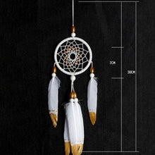 将图片加载到图库查看器，Romantic Dream Catcher Tree of Life Brown Native Handmade Traditional Dream Catcher Yin Yang 50" Long Home Decoration Feather Dream-catcher For Bedroom Wall Hanging Home Decor Wedding Party Blessing Gift
