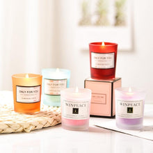 Load image into Gallery viewer, Romantic Handmade Scented Candle Candles for Home Scented Candle Fall Candles  Wick Candle Soy Candles Essential Oil Candles Plant Essential Oil Small Jar Aromatherapy Candle Travel Candles Natural Soy Wax Home Decor
