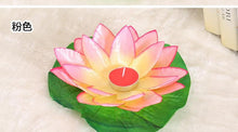 Load image into Gallery viewer, Romantic Lotus Lamps Wishing Water Floating Candle Light Birthday Wedding Party Decoration  Lotus LED Candle Floating Candle Lights Up When It Meets Water Battery Powered Flameless Candle Light Waterproof Night Light For Festival Wedding Home Garden Pond
