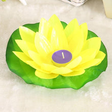 Load image into Gallery viewer, Romantic Lotus Lamps Wishing Water Floating Candle Light Birthday Wedding Party Decoration  Lotus LED Candle Floating Candle Lights Up When It Meets Water Battery Powered Flameless Candle Light Waterproof Night Light For Festival Wedding Home Garden Pond
