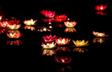 Load image into Gallery viewer, Romantic Lotus Lamps Wishing Water Floating Candle Light Birthday Wedding Party Decoration  Lotus LED Candle Floating Candle Lights Up When It Meets Water Battery Powered Flameless Candle Light Waterproof Night Light For Festival Wedding Home Garden Pond
