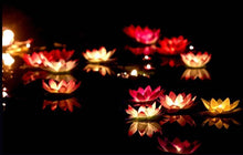 Load image into Gallery viewer, Romantic Lotus Lamps Wishing Water Floating Candle Light Birthday Wedding Party Decoration  Lotus LED Candle Floating Candle Lights Up When It Meets Water Battery Powered Flameless Candle Light Waterproof Night Light For Festival Wedding Home Garden Pond
