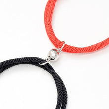 将图片加载到图库查看器，Romantic Magnet Bracelet Couple Classic Key Lock Pair Braslet Lucky Black Red Rope Braclet Key And Lock Attraction Matching Bracelet Lover Gifts For Boyfriend Girlfriend
