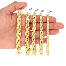 Load image into Gallery viewer, Rope Chain in Yellow Gold - 10mm
