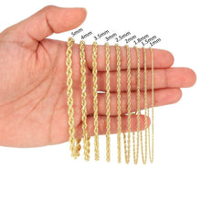 Load image into Gallery viewer, Rope Chain in Yellow Gold - 10mm
