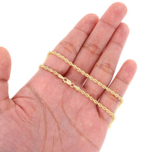 Load image into Gallery viewer, Rope Chain in Yellow Gold - 3mm
