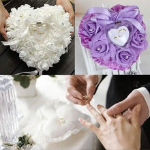 将图片加载到图库查看器，Rose Pillow Heart Cushion Ring Holder
