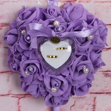 将图片加载到图库查看器，Rose Pillow Heart Cushion Ring Holder
