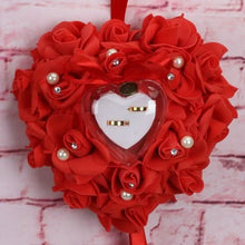 将图片加载到图库查看器，Rose Pillow Heart Cushion Ring Holder
