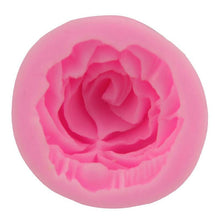 将图片加载到图库查看器，Rose Silicone Cake Mold 3D Flower Fondant Mold Cupcake Jelly Candy Chocolate Decoration Baking Tool Moulds Flower Bloom Rose Shape Silicone Fondant Soap
