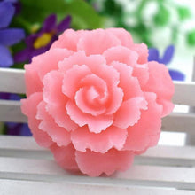 将图片加载到图库查看器，Rose Silicone Cake Mold 3D Flower Fondant Mold Cupcake Jelly Candy Chocolate Decoration Baking Tool Moulds Flower Bloom Rose Shape Silicone Fondant Soap
