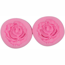 将图片加载到图库查看器，Rose Silicone Cake Mold 3D Flower Fondant Mold Cupcake Jelly Candy Chocolate Decoration Baking Tool Moulds Flower Bloom Rose Shape Silicone Fondant Soap
