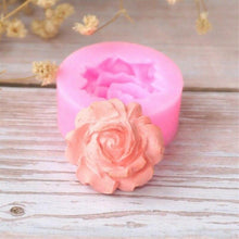 将图片加载到图库查看器，Rose Silicone Cake Mold 3D Flower Fondant Mold Cupcake Jelly Candy Chocolate Decoration Baking Tool Moulds Flower Bloom Rose Shape Silicone Fondant Soap
